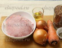 Гречка с мясом в духовке Отварная гречка с мясом запеченная в духовке